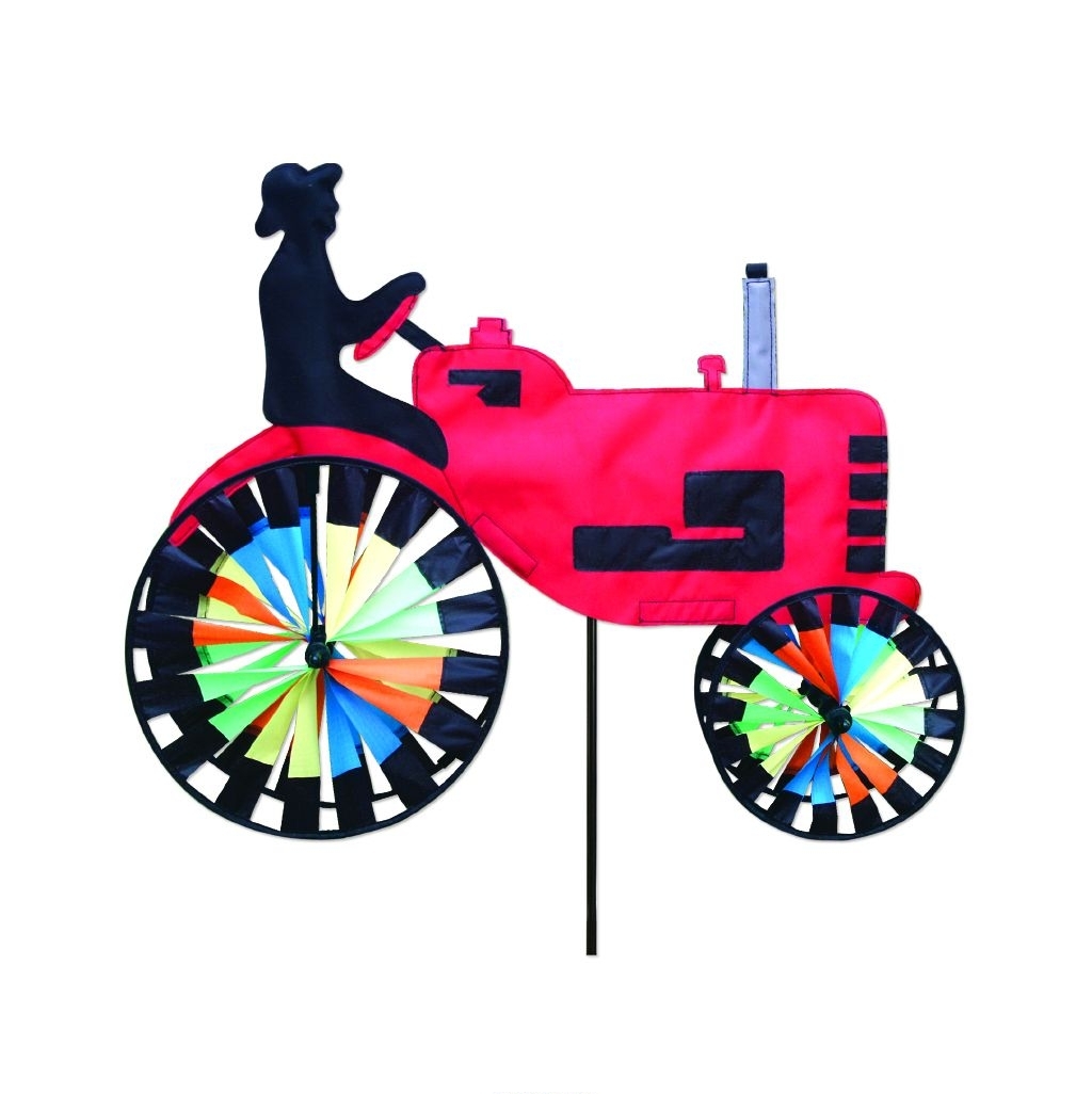 Red Tractor Applique Windwheel 20" x 49"
