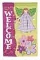 Angel Welcome applique House Flag - 1 left