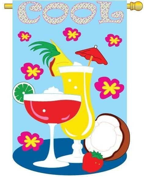 Cool Day Garden Flag