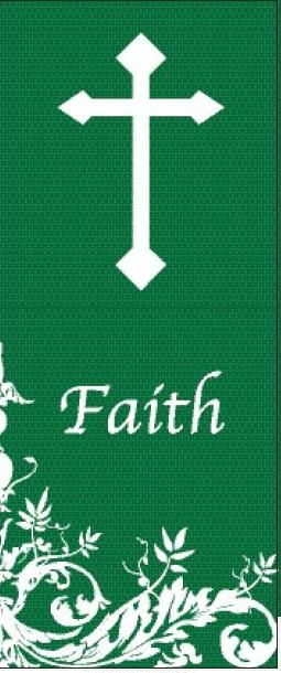 2.5' x 6' Faith Praise Banner