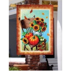 Autumn Still Life House Flag - 1 left