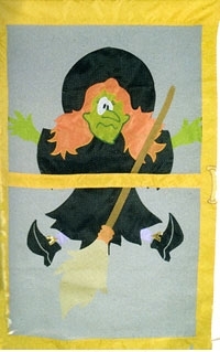 applique Flattened Freida House Flag - 1 left