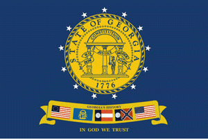 2' x 3' Georgia State Flag