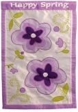 Happy Spring applique Garden Flag - 1 left