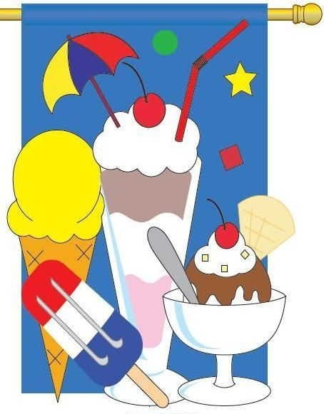 Ice Cream Garden Flag
