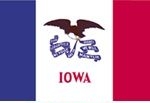 2' x 3' Iowa State Flag