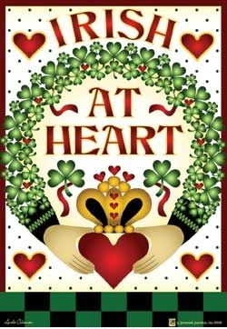 Irish at Heart House Flag - 1 left