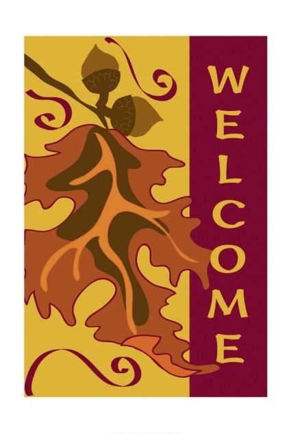 Leaves Welcome House Flag