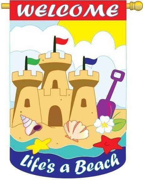 Life�s a Beach Garden Flag
