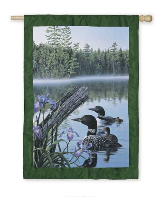  Loon Family House Flag Decorative Flags
