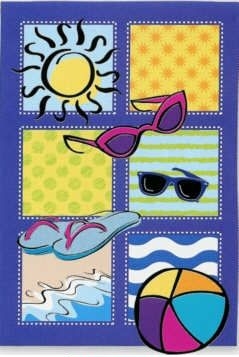 Patchwork Flipflops & Sunglasses House Flag