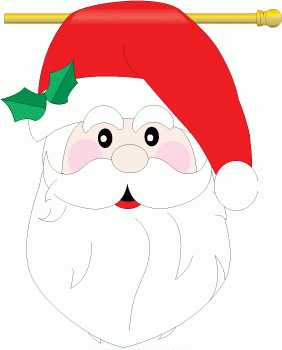 Santa Garden Flag