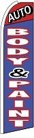 Auto Body & Paint Feather Flag 2.5' x 11.5'
