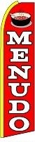 Menudo (Yellow Sleeve) Feather Flag 2.5' x 11.5'
