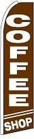 Coffee Shop Feather Flag 2.5' x 11.5'