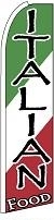 Italian Food Feather Flag 2.5' x 11.5'