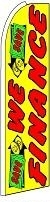 We Finance (Sideways) Feather Flag 2.5' x 11.5'