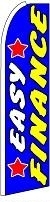 Easy Finance (Sideways) Feather Flag 2.5' x 11.5'