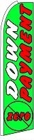 Zero Down Payment Feather Flag 2.5' x 11.5'