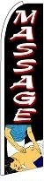 Massage Feather Flag 2.5' x 11.5'