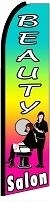 Beauty Salon (Rainbow) Feather Flag 2.5' x 11.5'