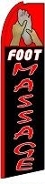 Foot Massage Feather Flag 2.5' x 11.5'