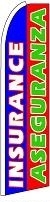 Insurance / Aseguranza (Sideways) Feather Flag 2.5' x 11.5'