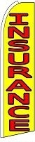Insurance (Yellow & Red)  Feather Flag 2.5' x 11.5'