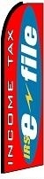 Income Tax E File Feather Flag 2.5' x 11.5'