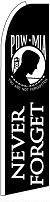 POW MIA Feather Flag 2.5' x 11.5'