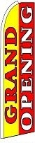 Grand Opening (Yellow & Red, Sideways) Feather Flag 2.5' x 11.5'