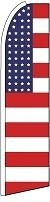 American Flag USA Feather Flag 2.5' x 11.5'