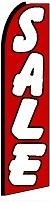 Sale (Red, Black Sleeve) Feather Flag 2.5' x 11.5'