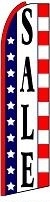 Sale (Patriotic) Feather Flag 2.5' x 11.5'