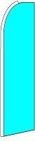 Soild (Cyan) Feather Flag 2.5' x 11.5'