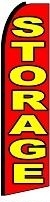Storage (Red & Yellow) Feather Flag 2.5' x 11.5'