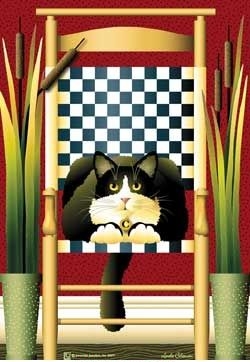 last 1 - Shaker Cattails Garden Flag