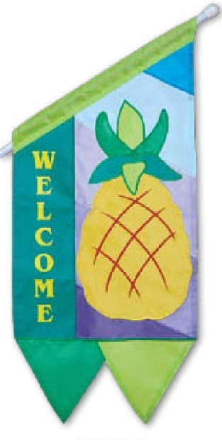 1 left - welcome garden flag