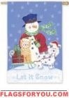 Snow Friends House Flag