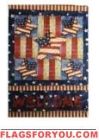 Welcome Patriotic House Flag
