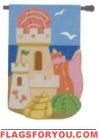 1 left - applique Sandcastle House Flag