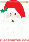 Santa Garden Flag