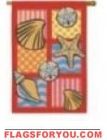Patchwork Shells House Flag - 10 left