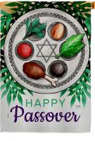 Joyous Passover House Flag