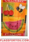 Welcome Friends Garden Flag