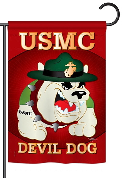 Devil Dog Garden Flag