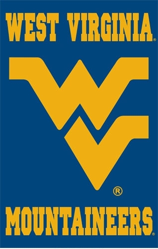 West Virginia Mountaineers Applique Banner Flag 44