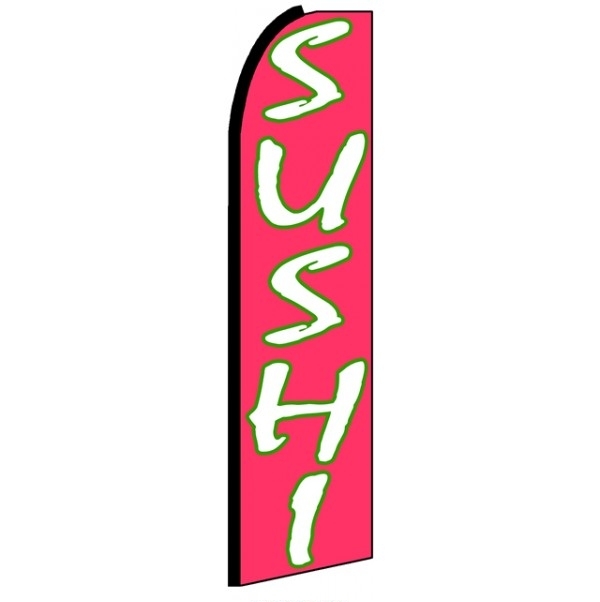 Sushi Feather Flag 3\' x 11.5\'