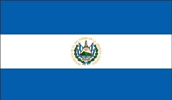 3\' x 5\' El Salvador High Wind, US Made Flag