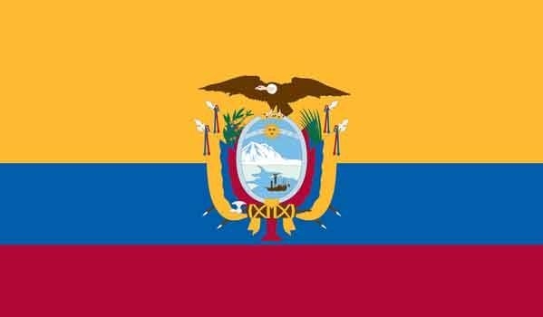 3\' x 5\' Ecuador High Wind, US Made Flag